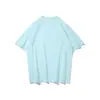 Estilo Casual ao Ar Livre Americano Tendência Gola Redonda Manga Curta Camiseta Verão Novo Estilo Simples Cor Sólida Versátil Moda Top