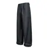 Pantalones Casuales de Pierna Ancha Versátiles de Color Sólido con Caída de Alta Gama para Hombre, Marca de Moda Nanxia, Estilo Retro Suelto