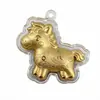 Pendente de Cavalo "Riqueza Instantânea" Ano do Cavalo 2026 Ouro Chaveiro "Riqueza Instantânea" Decoração para Bolsa e Celular Atraindo Clientes Produto