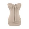 83127-25 Verão Novo Estilo Coreano Sexy Estilo Pura Luxúria Gravata Borboleta Tubinho Vestido Curto que Cobre o Quadril