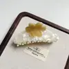 Pinza para el pelo de flor de acetato estilo coreano, Pinza de tiburón fresca para mujer, Accesorio de moda para el cabello, De alta gama y exquisita