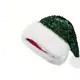Nueva Decoración Navideña 2025 Sombrero de Pelo Largo Espeso Sombrero de Ambiente Sombrero de Lentejuelas de Doble Capa Sombrero Estilo Shanghai Sombrero Navideño Personalizado