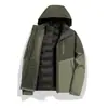Chaqueta de plumón impermeable para hombre y mujer, tres en uno, repelente al agua, desmontable, para invierno, exterior, montañismo, esquí, ropa, estampado