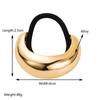 Anillo para el cabello de metal liso geométrico estilo coreano, temperamento versátil, coletero alto, cuerda elástica para la cabeza, anillo para el cabello popular de otoño e invierno, accesorios para el cabello para mujeres
