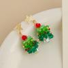 Brincos Pendentes de Estrela de Árvore de Natal para Mulheres Design de Nicho Atmosfera Festiva Doce Colar Brincos Acessórios de Árvore de Natal