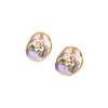 Pendientes Estilo Vintage Lavanda Jardín de Monet Perno de Perla Pintura al Óleo Retro para Mujer 2026 Nuevos Pendientes Exquisitos