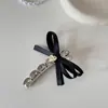 Pinza de Cocodrilo Elegante y de Moda con Lazo de Pedrería, Pinza de Alta Gama para Flequillo y Cabello Lateral, Pasador, Accesorio para el Cabello, Estilo Nuevo