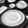 Club Bone China Hotel Platinum Lotus Novo Estilo Chinês Simples Hotel Box Conjunto de Talheres de Alta Qualidade