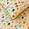 Funda de Cama de Felpa de Leche de Cuatro Estaciones Clase A + Gasa de Doble Capa Juego de Tres Piezas Uso por Ambos Lados Sábana Bajera Colchonera Tapete para Dormitorio Estudiantil