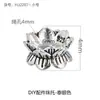 Cuentas Redondas Separadores Soporte para Cuentas Tapa de Flor Separador de Cuentas Cristal Paquete de Material Hecho a Mano para Mujer Accesorios para Collares Soporte para Cuentas Soporte de Flor para Cuentas de Buda