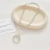 Nl139-Collar con Diseño de Anillo Geométrico Cadena para Clavícula en Capas Estilo Ins Nicho de Moda Tendencia Moda Transfronteriza para Mujeres