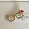 Gafas de Gato Dibujo Animado Pinza Dulce Pinza para el Cabello de Niña Flequillo I Pinza Lateral Pinza de Pico de Pato Estudiante Nuevos Accesorios para el Cabello Tocado