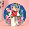 Imanes para Refrigerador del Grupo Étnico Nuo Madera Tendencia Nacional Decoración de Refrigerador de Yunnan Pegatinas Magnéticas Souvenirs de Estilo Nacional Recuerdos Culturales y Creativos