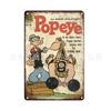 Marvel Dibujos Animados Popeye Arte de Hierro Retro Popeye Decoración de Hierro Pintura Colgante Restaurante Bar Decoración de Pared