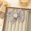 Laço de renda estilo coreano semiacabado com pérolas e strass tecido DIY acessórios feitos à mão para roupas e decoração