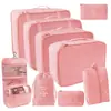 2025 Novas Sacolas Organizadoras Populares para Cosméticos, Mudança, Viagem, Conjunto de Sete Peças para Roupas, Colchas, Roupa Íntima, Desktop Atacado
