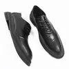 Sapatos Masculinos de Couro Genuíno Sapatos Sociais de Couro de Vaca Aumento de Altura Masculino Sapatos Derby de Negócios Sapatos para Noivo de Casamento Sapatos Masculinos de Couro