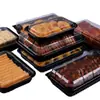 Caixa Plástica Personalizada Descartável para Embalagem de Bolo Tiramisu, Embalagem para Pão de Queijo, Embalagem para Massa Folhada