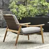 Mesas y Sillas de Exterior, Madera de Teca, Impermeables y Resistentes al Sol, Muebles de Exterior para Cafetería de Hotel y Restaurante, Sillas de Ratán para Ocio en Patio de Villa y Jardín