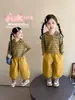 Conjunto de Niña Otoño 2026 Nueva Moda Ropa de Otoño Infantil Sudadera Rayada para Bebé Conjunto de Dos Piezas