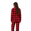 [Pijama de Navidad] Estilo de Venta Caliente Otoño e Invierno Temu Xiyin Conjunto de Pijama de Mujer a Cuadros Rojos con Solapa Ropa para el Hogar
