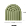 Mantel Individual Aislante de Silicona Arcoíris Morandi Posavasos para Café Engrosado Resistente al Calor Posavasos para Olla