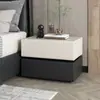Mesita de Noche Inteligente de Lujo Ligero, Moderna y Sencilla, para Uso Doméstico en el Dormitorio, Gabinete de Mesita de Noche de Madera Maciza, Gabinete de Almacenamiento Multifuncional para Mesita de Noche, Completamente Ensamblado