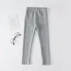 Leggings para niñas Primavera y Otoño 95% algodón pantalones elásticos para bebé niña pantalones exteriores ajustados para niños venta al por mayor de fábrica