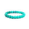 Pulseira de Pedra Natural Ágata Mista Amazon 8mm Bolas Redondas Unissex Pulseira de Casal Atacado Festival do Barco-Dragão