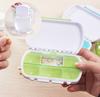 Caja de medicamentos portátil a prueba de humedad/anillo de sello de goma caja de medicamentos pequeña portátil para viaje una semana Mini embalaje caja de medicamentos de 6 compartimentos
