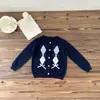 Nuevo Producto Primavera 2026, Chaqueta Estilo Preppy, Cárdigan Fino de Diamantes de Línea Fina para Niños, Cárdigan con Lazo Estilo Miu
