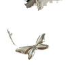 Corea del Sur Estilo Ins Joyería de Industria Pesada Plata Esterlina S925 Uso Apilado Collar Ancho de Lazo Brillante Cadena Clavicular Simple para Mujer