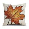 Funda de almohada de poliéster de otoño, funda de almohada de calabaza a cuadros para Acción de Gracias, funda de cojín, suministro transfronterizo, decoración del hogar, cojín