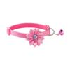 Collar con Campana de Sonido de Flor Linda para Gato Mascota Anillo para el Cuello de Gatito Cachorro Accesorios Lindos para Gato Adorno para Gato