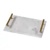 Bandeja Decorativa de Mármore Natural com Textura de Madeira da Caverna Amarela, Disponível em Várias Cores e Tamanhos, Adequada para Exibição na Sala de Estar e no Quarto