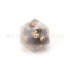 Transfronteiriço Amazon Dnd Dungeons and Dragons Jogo de Tabuleiro Poliedro Z09 Pedra Olho de Gato Cinza Prata Conjunto de Sete Dados