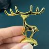 Fabricantes de origem estilo nórdico luxo leve decorativo atacado ornamentos criativos sala de estar luxo leve fruteira plástica Veado Dourado