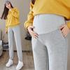 Roupa das mulheres grávidas terno mulheres grávidas waffle calças primavera e outono exterior vestir estilo ocidental calças de mulheres grávidas primavera e outono exterior vestir casual solto