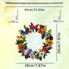 Transfronteiriço Novo Filme Acrílico Colorido 2D Pássaro Girassol Decoração de Jardim de Verão Pegador de Sol Pingente Pintado