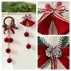 Comércio Exterior Mais Vendido Sino de Natal Decoração Pingente Sino Flocado de Natal Janela Árvore de Natal Decoração Pingente