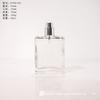 Botella de Vidrio Cuadrada Plana con Borde Redondeado para Aromaterapia Transparente Botella Difusora de Aromaterapia Perfume Interior Ratán Difusión Volátil Botella Vacía
