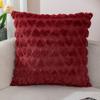 Almohada Decorativa de Peluche con Forma de Corazón Estilo Ins Transfronteriza, Cojín de Sofá de Color Sólido, Almohada para Cabecera, Funda de Almohada