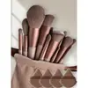 Nuevo Set de 13 Piezas de Brochas de Maquillaje Sijiqing de Cerdas Suaves Brocha para Polvo Suelto Iluminador Brocha para Rubor Brocha para Sombra de Ojos Set Completo de Herramientas de Belleza