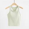 Original ebb yoga Chaleco para Mujer con Forma de I Ropa Deportiva Exterior Ajustada Secado Rápido Sujetador de Running con Almohadilla en el Pecho Top de Fitness