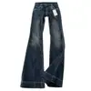 Jeans Acampanados con Caída Estilo Vintage para Mujer, Nuevos de Tiro Bajo Ajustados Elásticos Versátiles Casuales de Longitud Completa Bootcut