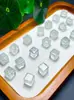 Série Cubo de Açúcar de Cristal Natural Cristal Branco Fantasma Vermelho Ouro Super Sete Acessórios Cubo de Açúcar Acessórios para Pulseira de Cristal DIY