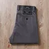 Pantalones finos de Tencel para hombre de verano color gris oscuro antiarrugas sin planchado de negocios transpirables cintura elástica rectos casuales