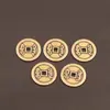 Monedas de Cinco Emperadores de cobre engrosado, monedas de estilo antiguo, monedas de latón Shunzhi, Qianlong, Kangxi, Jiaqing, adornos para umbral de puerta, venta al por mayor