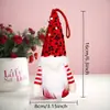 Decoración del Día de San Valentín Adorno Navideño de Lentejuelas Muñeco Rudolph que se Ilumina Muñeco sin Rostro Brillante Adorno Iluminación