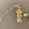 Pasador de Sándalo Negro para Mujer, Accesorio para el Cabello Fresco y Elegante, Pasador de Flor de Magnolia, Adorno para el Cabello Estilo Antiguo Qipao, Pasador Diario para Peinados Recogidos
